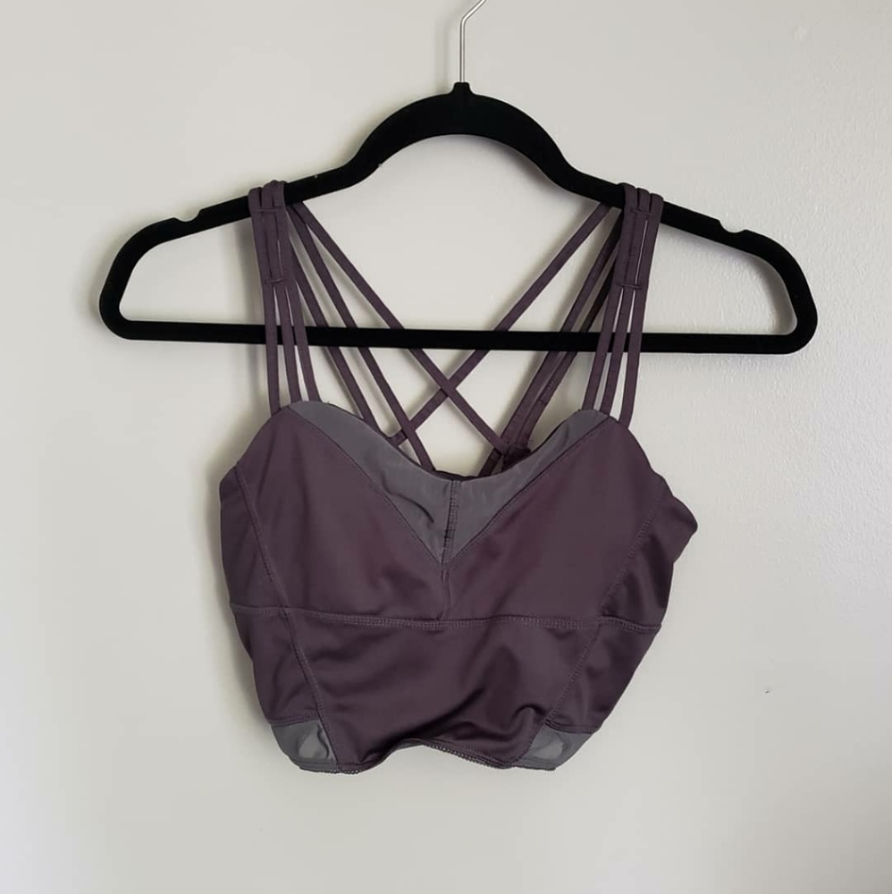 Strappy sports bra